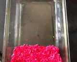 A picture of step 1 of Tricolor Rice with Vegetable Raita.