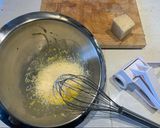 Une image de l'étape 3 de Penne carbonara au flanc de porc fumé.