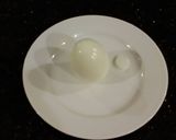 A picture of step 1 of Deviled Easter Chick Eggs.