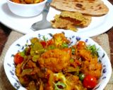 फूलगोभी मटर टमाटर सब्जी(Phoolgobhi matar tamatar ki sabzi recipe in Hindi) रेसिपी चरण 12 फोटो