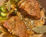 A picture of step 2 of Pot roast in a Dutch oven.