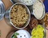 A picture of step 7 of Lemon, coconut, imli, curd Rice.