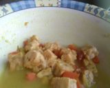 Foto langkah ke 5 dari resep [#1_MPASI 6 BULAN] BUBUR TELUR KAREE WORTEL TEMPE.