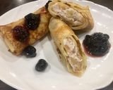 Фото кроку 1 до Блинчики с творогом и яблоком 🍎🍏.