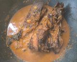 Foto langkah ke 4 dari resep Gulai pedas Ikan asap kepala mayung.