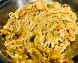A picture of step 4 of Spicy Achari Pad Thai with Shrimps & Eggs : An Indo-Thai Fusion Dish.