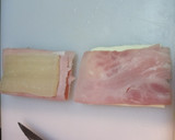 Foto del paso 2 de la receta: Pencas con jamón york, queso y salsa de pimiento