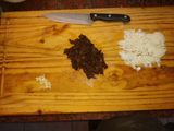Agnolottis de Jamón, muzzarella y ricota con salsa de hongos