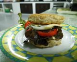 A picture of step 5 of Chicken Oatmeal Burger.