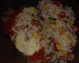 Foto del paso 5 de la receta: Milanesa de carne a la Napolitana con ensalada de arroz y vegetales