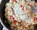Foto del paso 5 de la receta: Fideos cremosos de coliflor, cebolla y morrón🥦🫑🧅