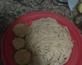 Foto del paso 5 de la receta: Spaghetti con agregado vegano (zapallo italiano)