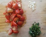 Foto del paso 1 de la receta: Spaghetti Bruschetta con camarones