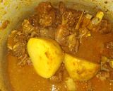 A picture of step 9 of Odia style mutton curry.