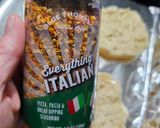 A picture of step 2 of English Muffin Pizzas.