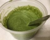 A picture of step 1 of Spinach paneer Veggie Rape.