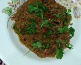A picture of step 6 of Bengan bhurta.