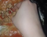 A picture of step 2 of Pizza paratha.