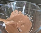 A picture of step 1 of Easter chocolate nests.