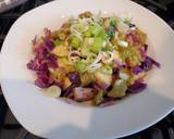 Italian sausages and vegetable skillet with spicy green harissa recipe step 11 photo