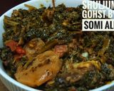 A picture of step 5 of Pattay waly shaljum gosht.