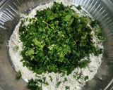 A picture of step 2 of Methi Bajra Flour Dhebra (Gujarati Style).
