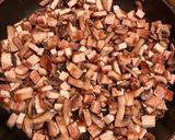 Фото кроку 3 до Макарони з грибами та шинкою🥓🍄.