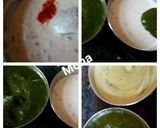 Tricolour national flag mini uthpam रेसिपी चरण 2 फोटो