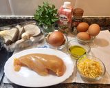 Foto del paso 1 de la receta Tarta de pollo y setas, sin gluten