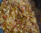 A picture of step 3 of Mahkni Kabab karahi 😋.