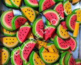 Foto langkah ke 9 dari resep Watermelon Cookies (Kukis Semangka).