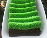 Foto langkah ke 7 dari resep Brownies kukus coklat pandan.