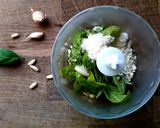 A picture of step 3 of Braided Bread with Basil Pesto.
