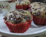 A picture of step 9 of Banana Chocolate Muffins.