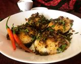 A picture of step 3 of Tawa Idli Fry.