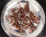 A picture of step 4 of Neem flower rasam.