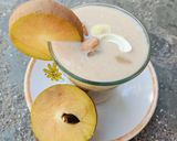 A picture of step 4 of Chikoo millkshake (sapodilla).