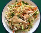 小黃瓜涼拌雞絲的食譜步驟3照片