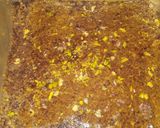 A picture of step 5 of Makhna and besan barfi.