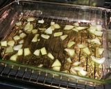 Foto del paso 1 de la receta Patatas especiadas al horno con huevo y virutas de jamón