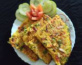 A picture of step 4 of Oats egg omelette.