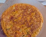 Foto del paso 3 de la receta: Tortilla de guiso de arroz y vegetales del día anterior 😅 otra receta de aprovechamiento 💵