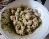 A picture of step 4 of Whole Wheat Crescenza Gnocchi with Pesto.