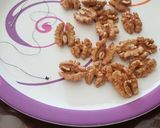 A picture of step 5 of Georgian walnut churchkhela or walnut candy.