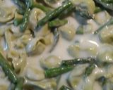 A picture of step 9 of Asparagus Tortellini Alfredo.