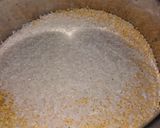 A picture of step 1 of Moong Dal ki khichdi.