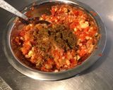 Une image de l'étape 7 de Farce / sauce aux courgettes, poivrons, feta et jambon cru.