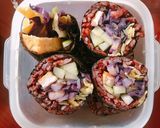 Hình bước làm 4 của món Eat clean 5: kimbap gạo lứt