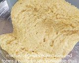 A picture of step 4 of Sooji katli | semolina sweets.