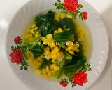 Foto langkah ke 5 dari resep Sayur Bening Sawi dan Jagung.